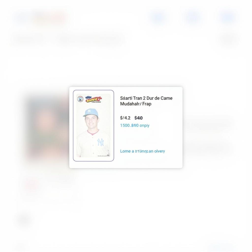 Online auction website displaying a listing for a 1970 Topps baseball card