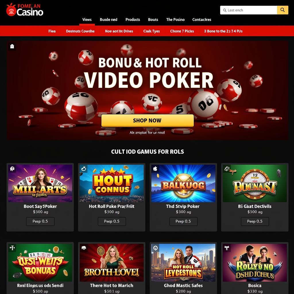 Online Casino Platform with Hot Roll Video Poker