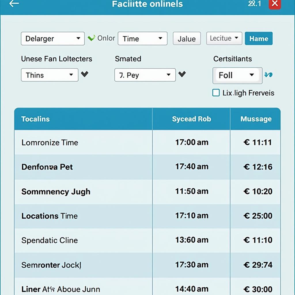 Screenshot of a website interface for converting time across different time zones