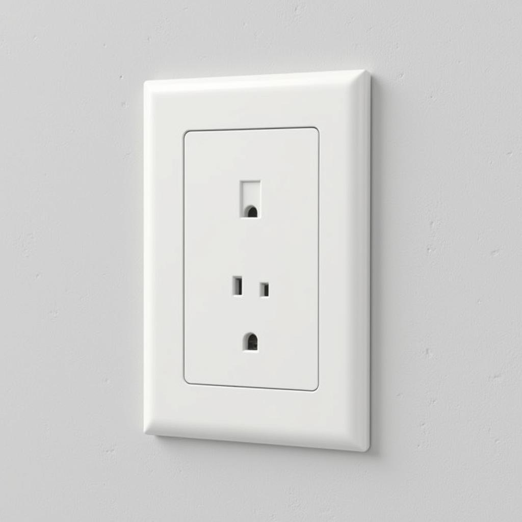 Oversized wall plate effectively covering wall imperfections