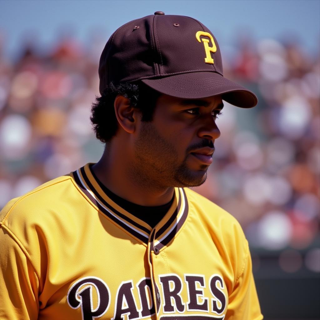 San Diego Padres Tony Gwynn wearing the 1984 jersey