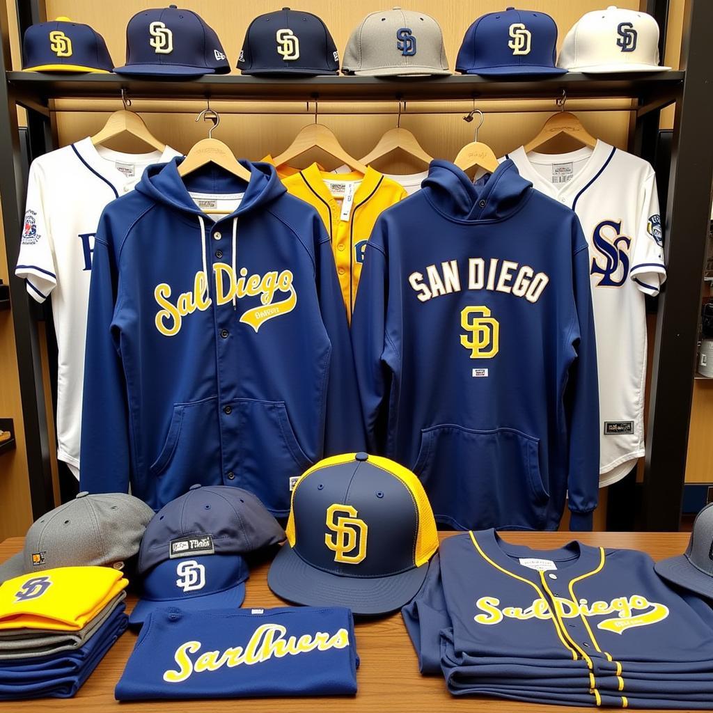 Padres City Connect Merchandise Display