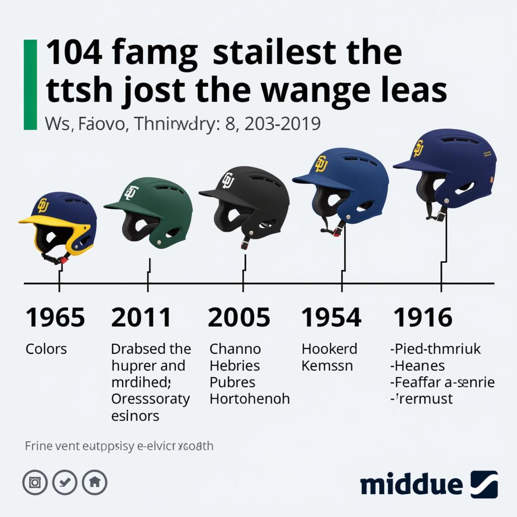 Evolution of the Padres Helmet