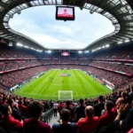 Vodafone Park bustling with Beşiktaş fans