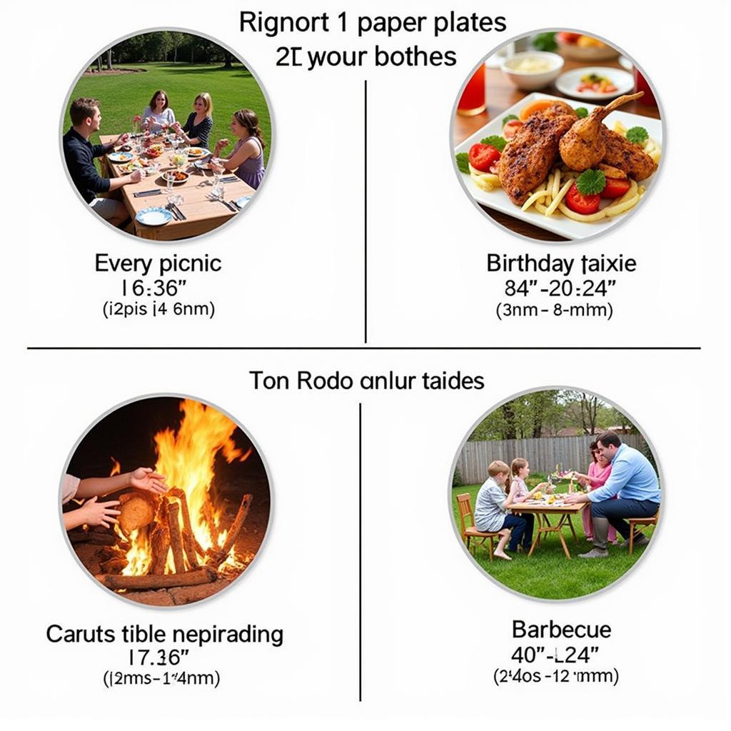 Paper Plate Sizes for Different Occasions