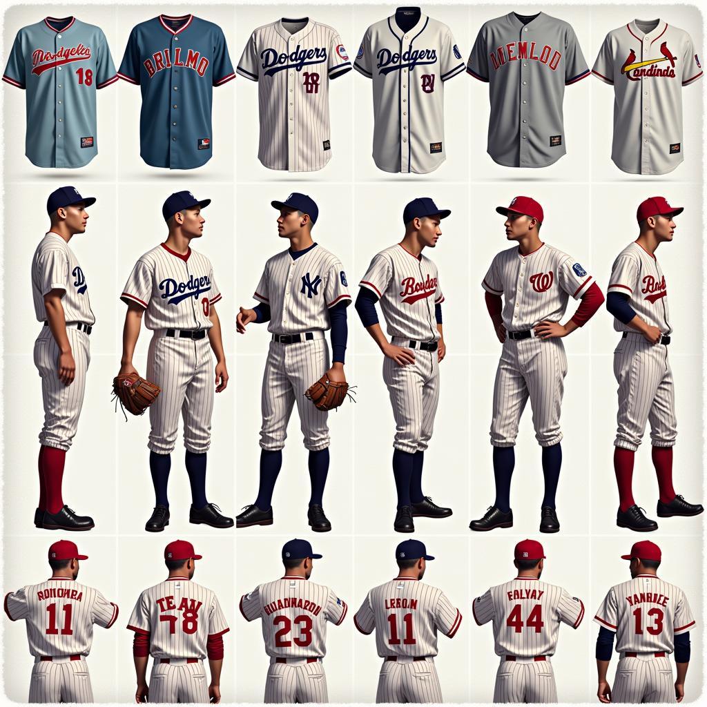 Past MLB Teams Uniforms