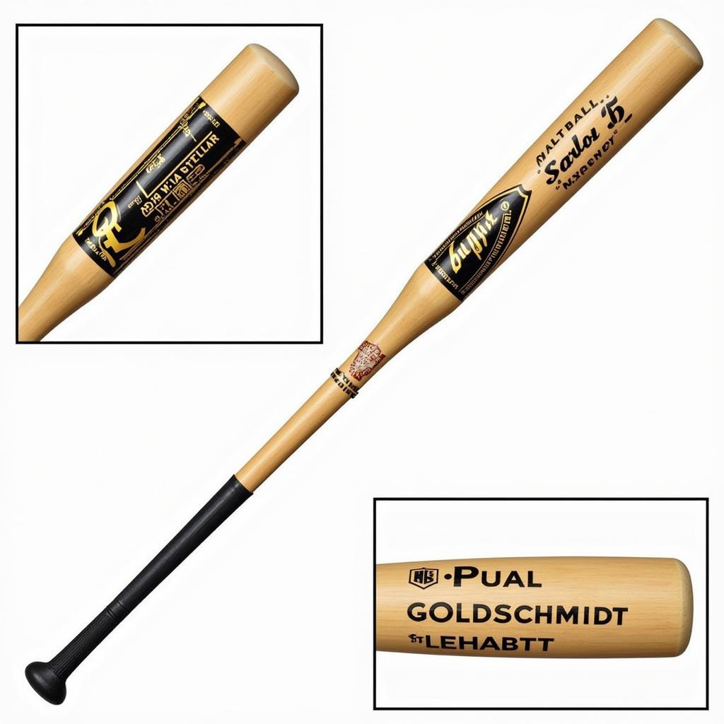 Close-up view of Paul Goldschmidt's bat