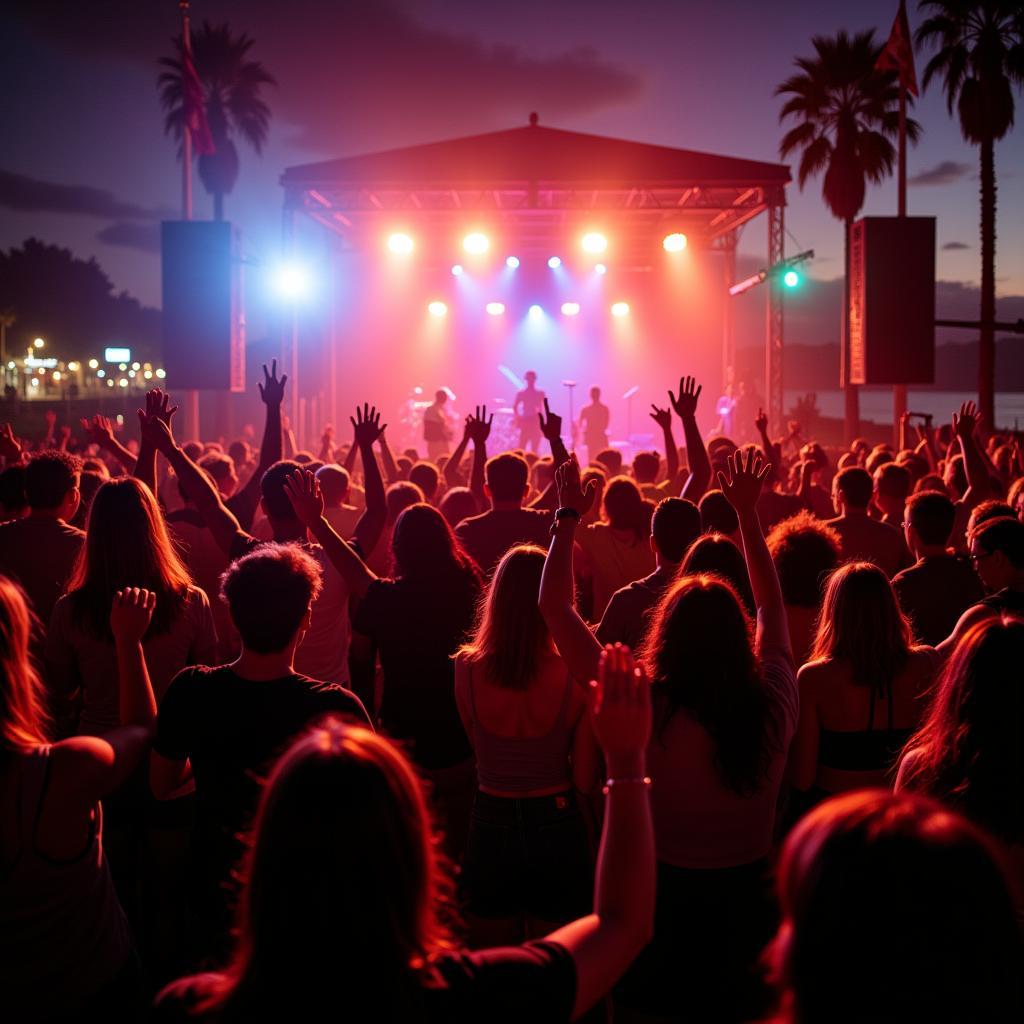 People Dancing at Dana Point Concert