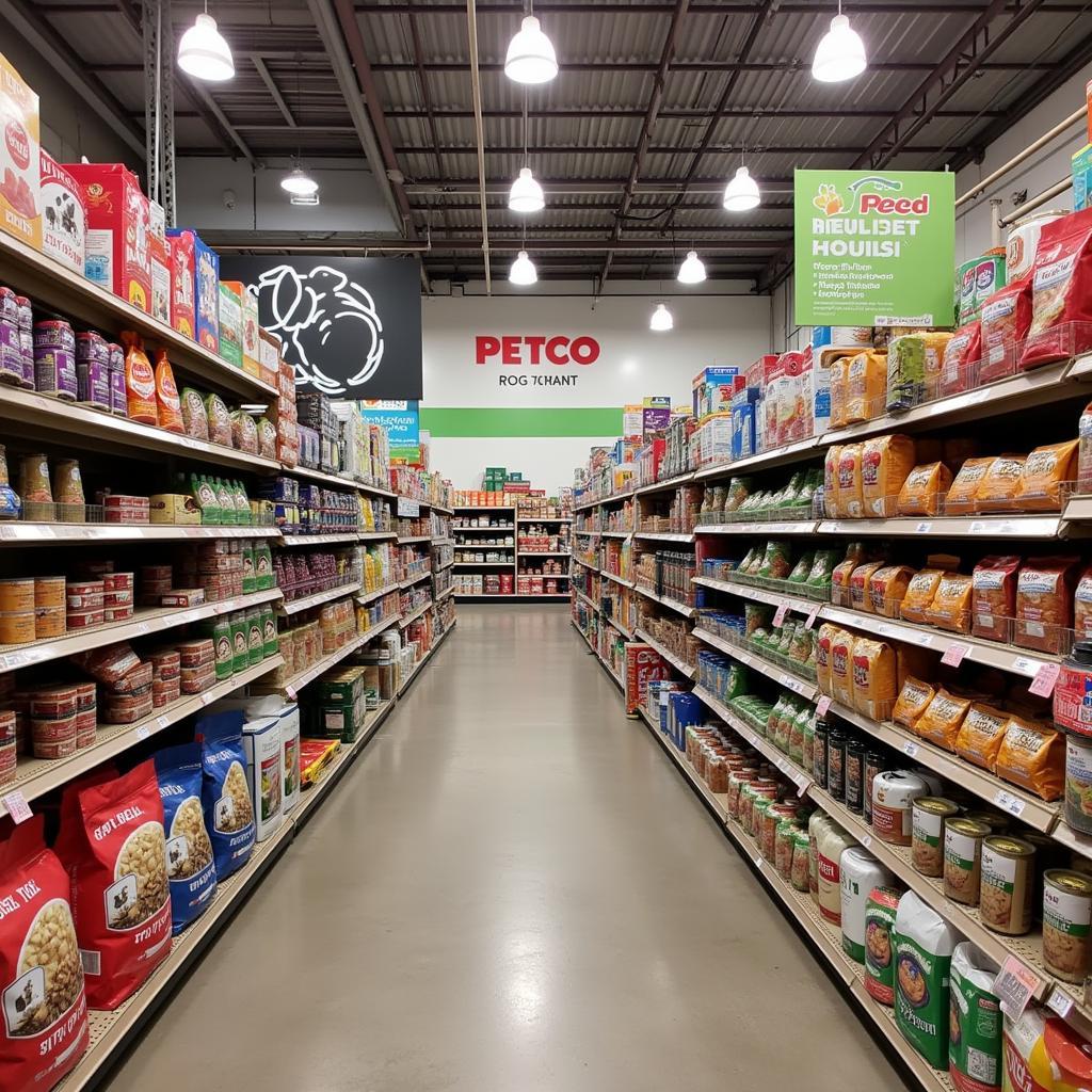 Pet Food Aisle at Petco Addison TX 