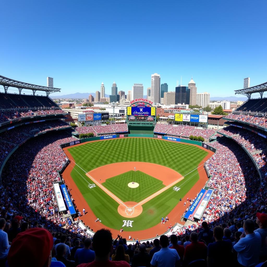 Panoramic view from the northeast corner of Petco Park