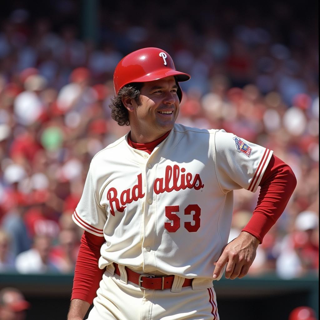 Pete Rose Celebrates His 3000th Hit