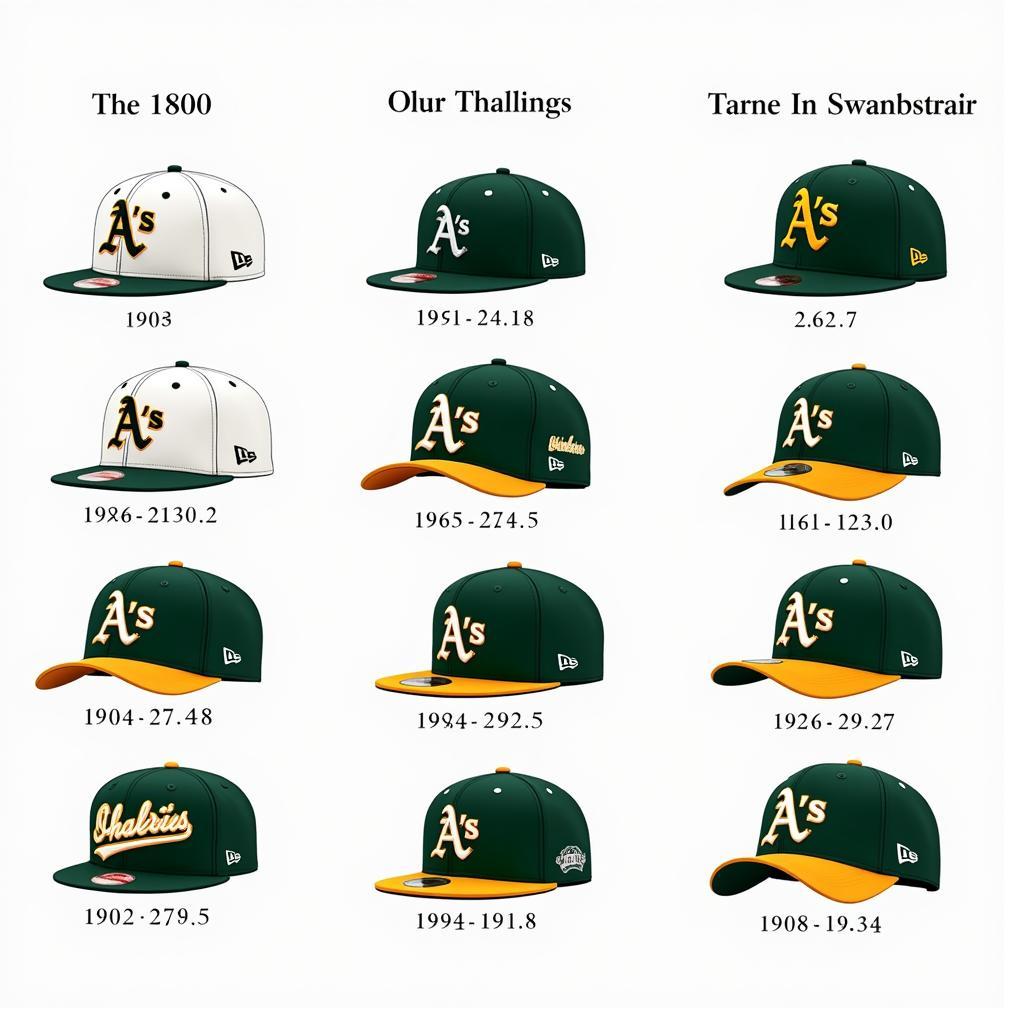 Philadelphia A's Hat Historical Evolution