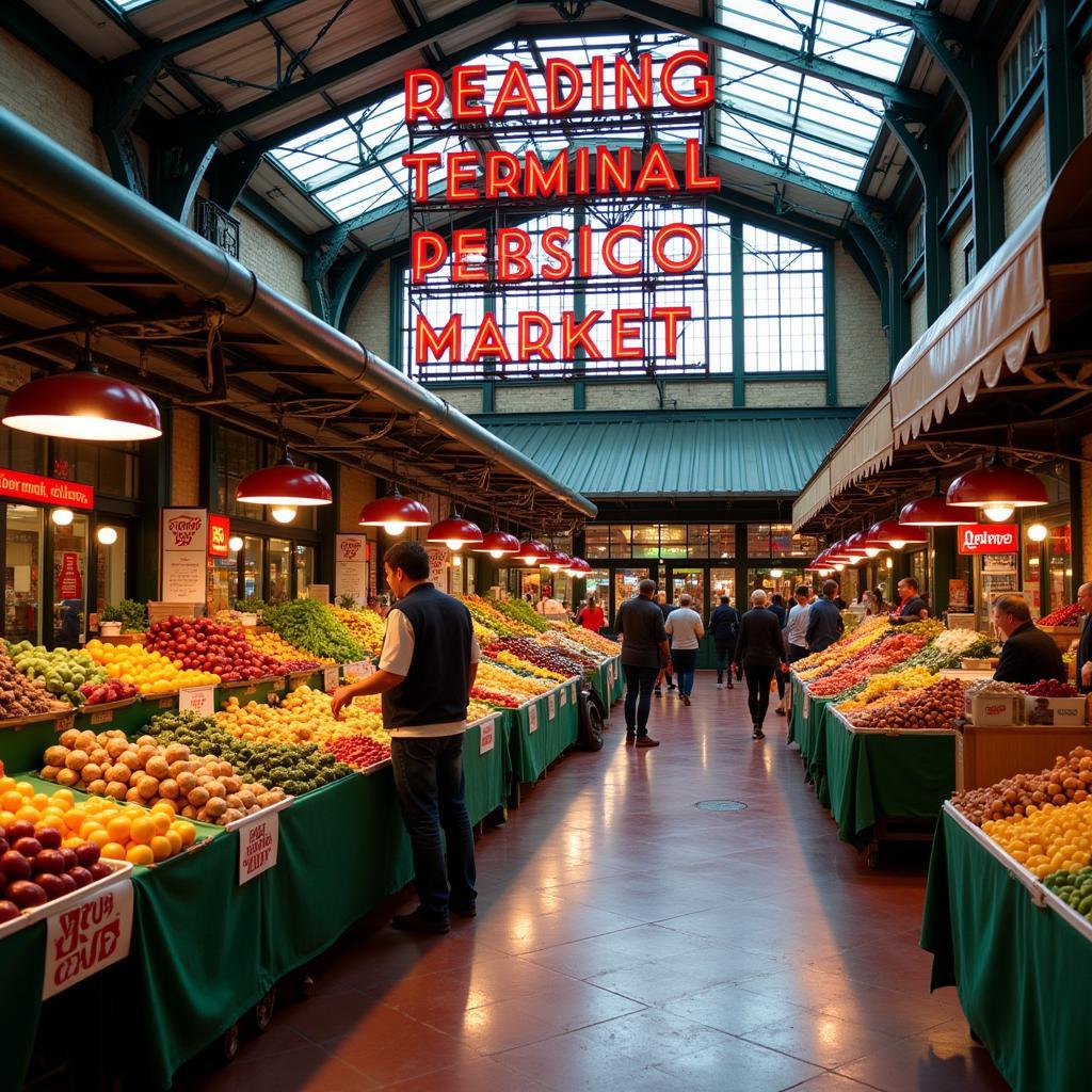 Bustling Atmosphere of Reading Terminal Market