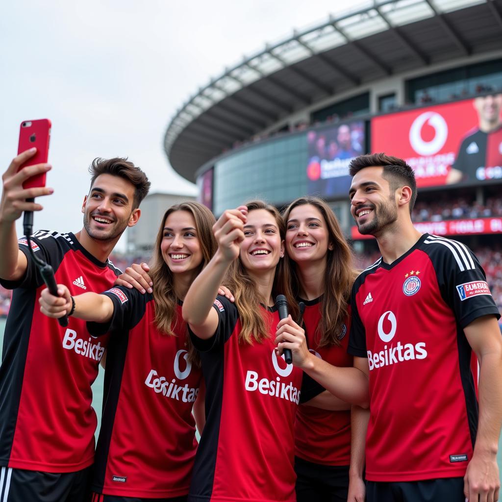 Besiktas Fans Taking a Selfie