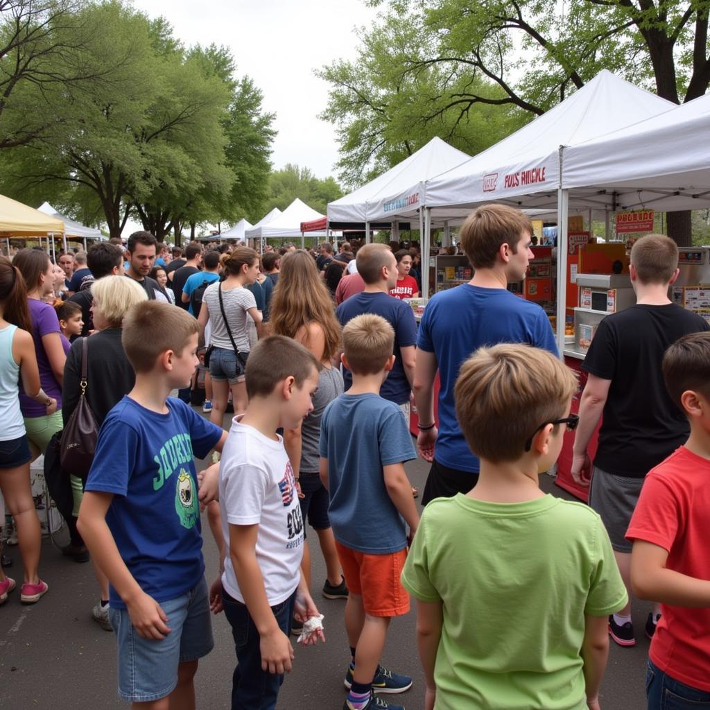 Crowds at the Pickle Festival Colorado