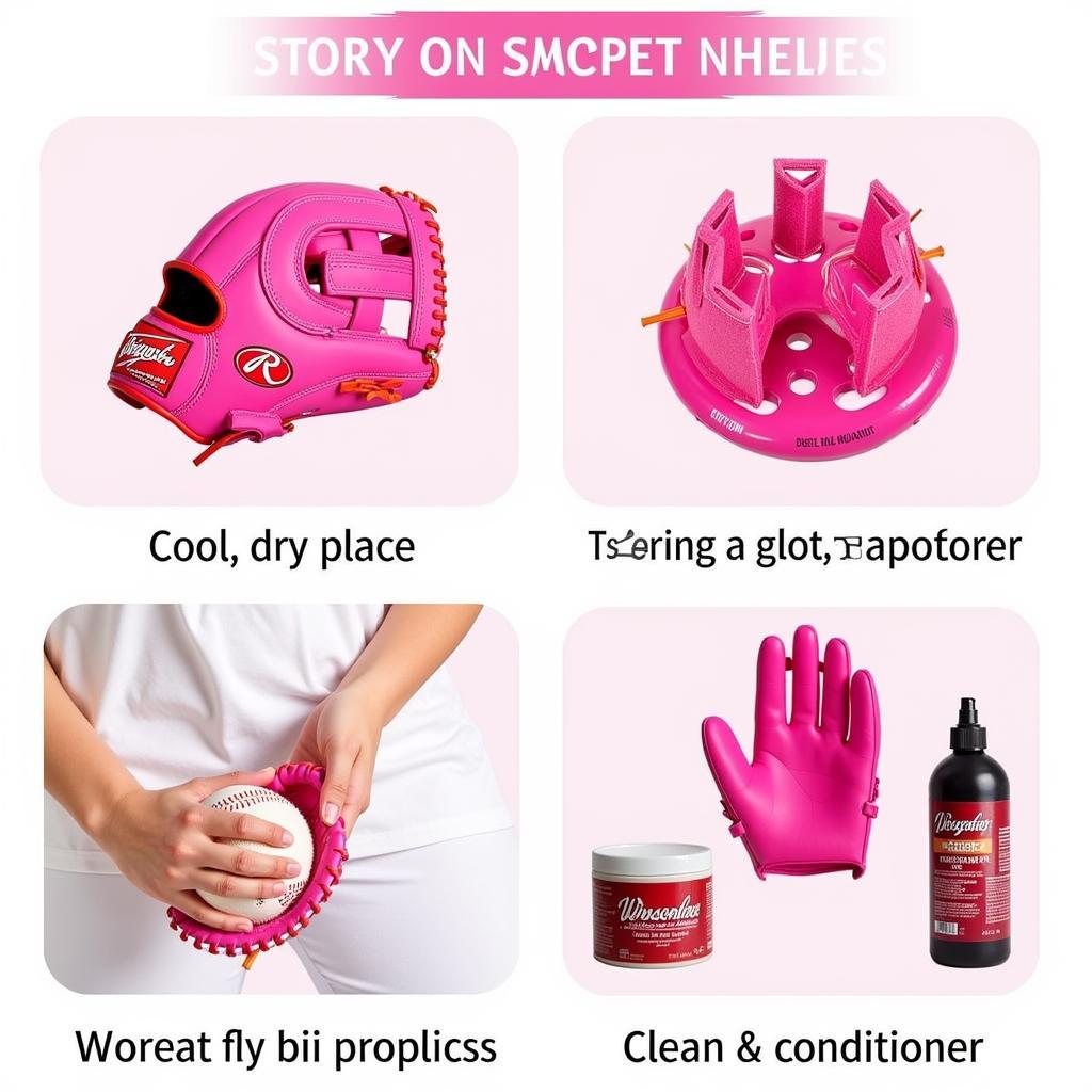 Pink Softball Glove Care and Storage Tips