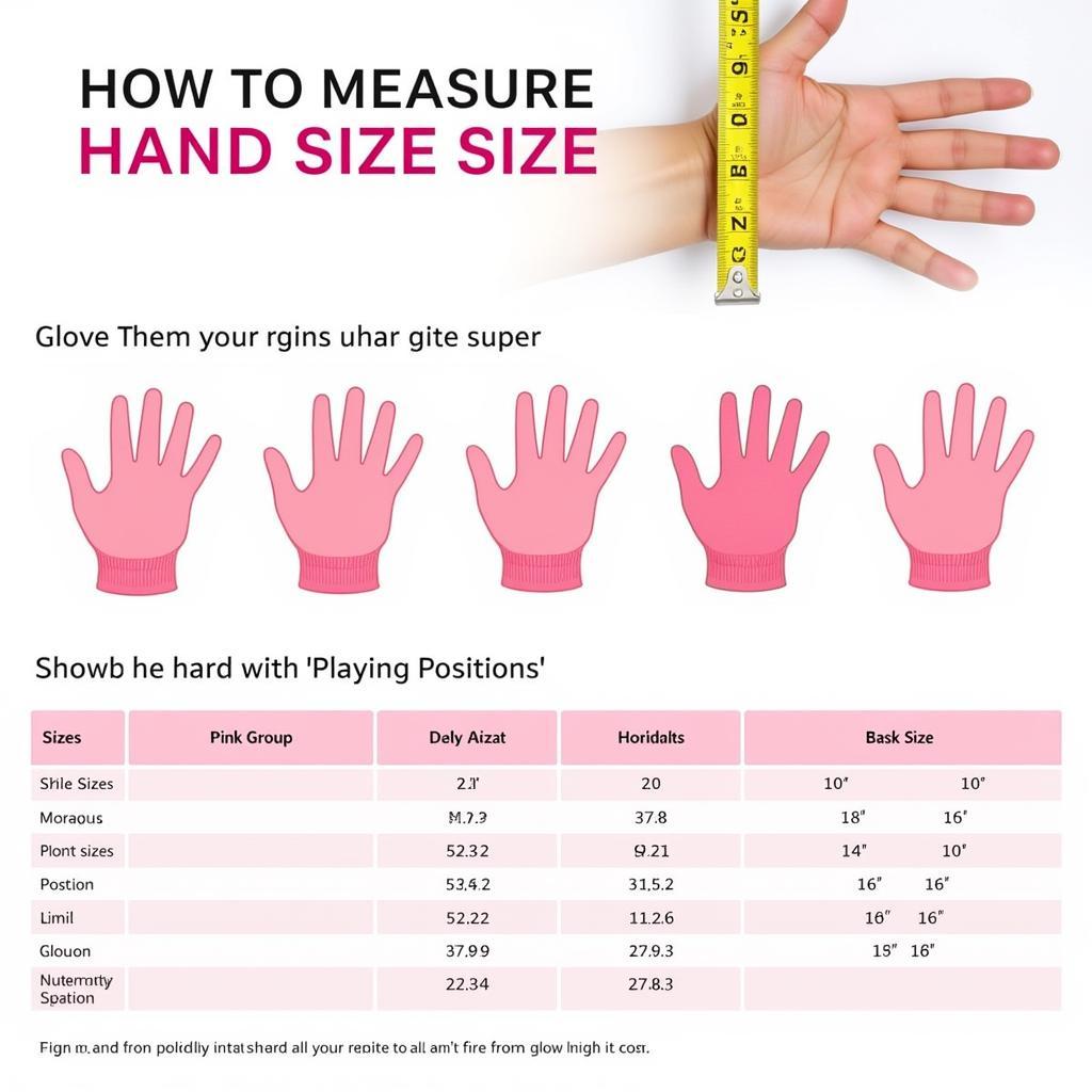 Pink Softball Glove Size Chart