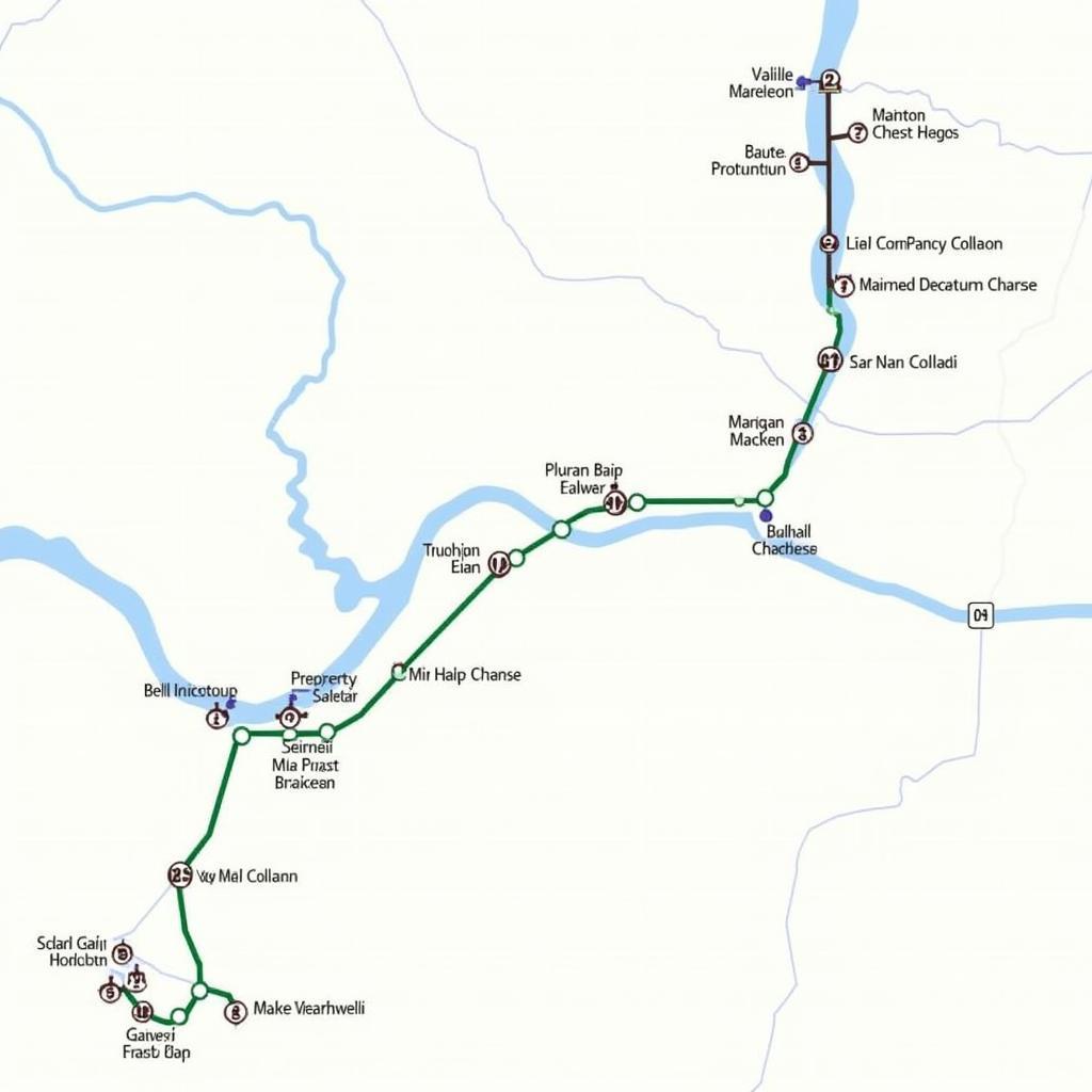 Map of the 29 bus route in Pittsburgh