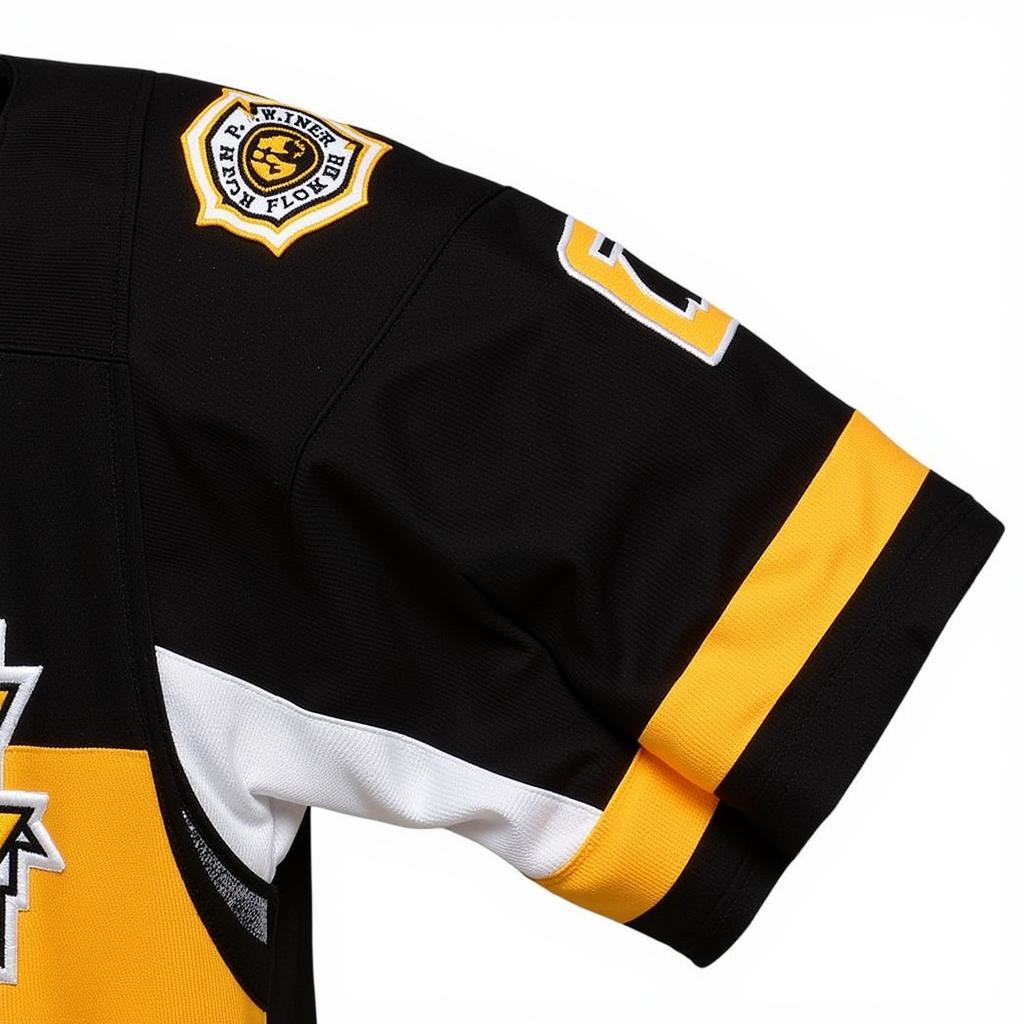 Close-up of Pittsburgh Penguins 2011 Winter Classic Jersey Details