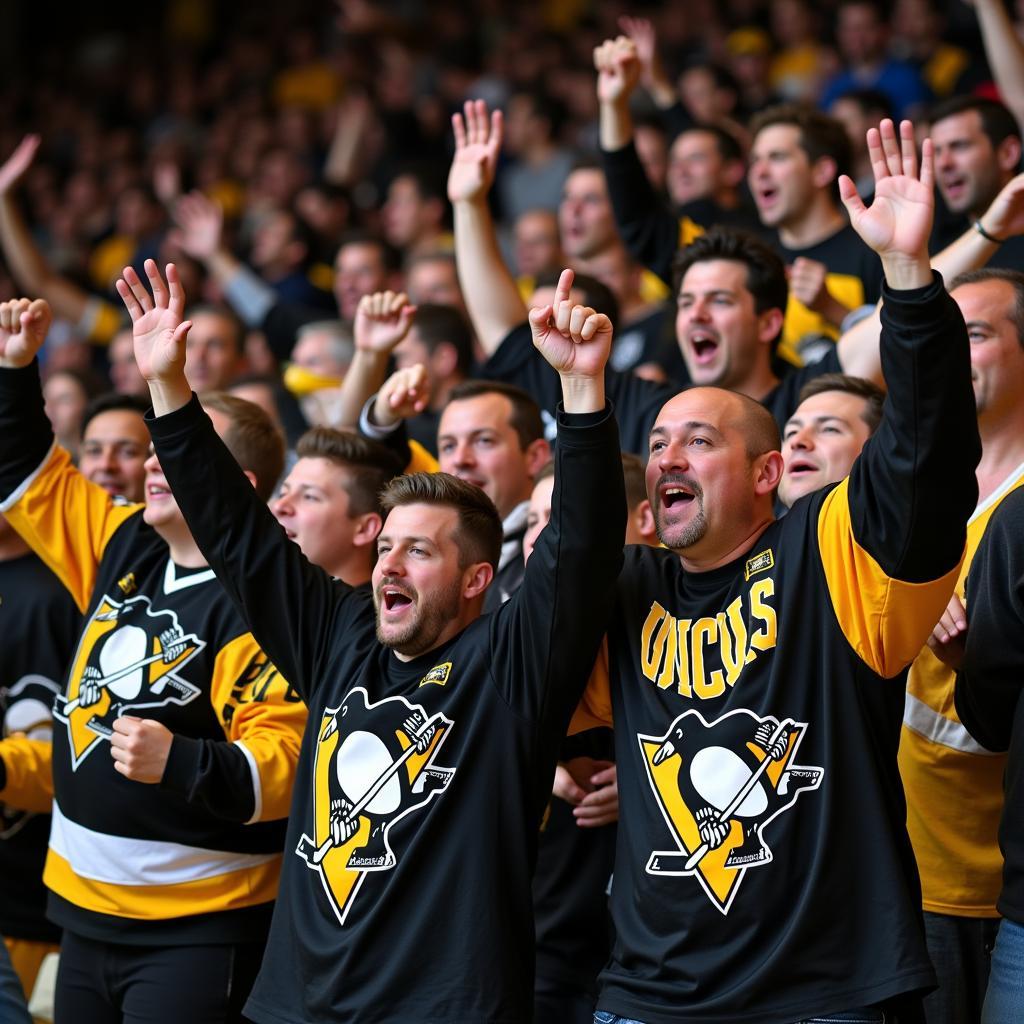 Pittsburgh Penguins Fans Celebrating