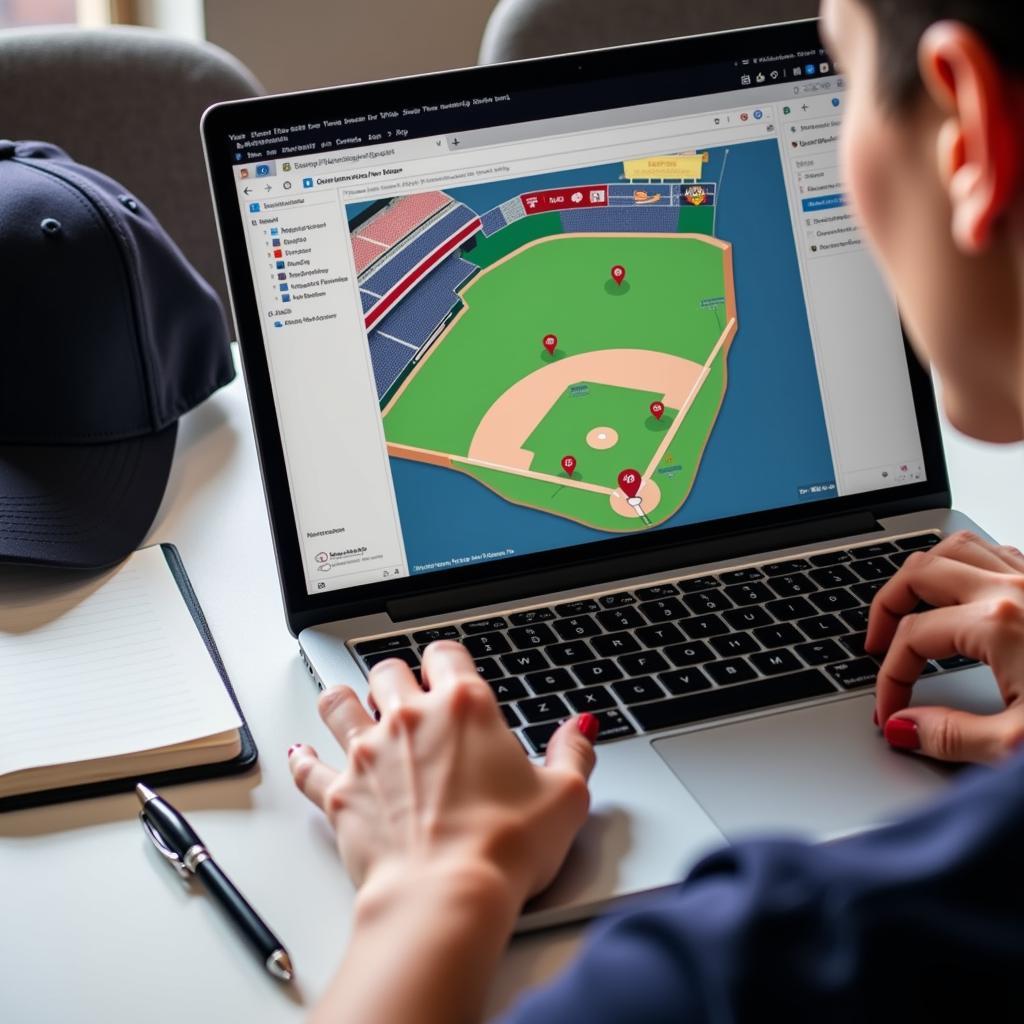 Planning a Baseball Road Trip with a Stadium Map