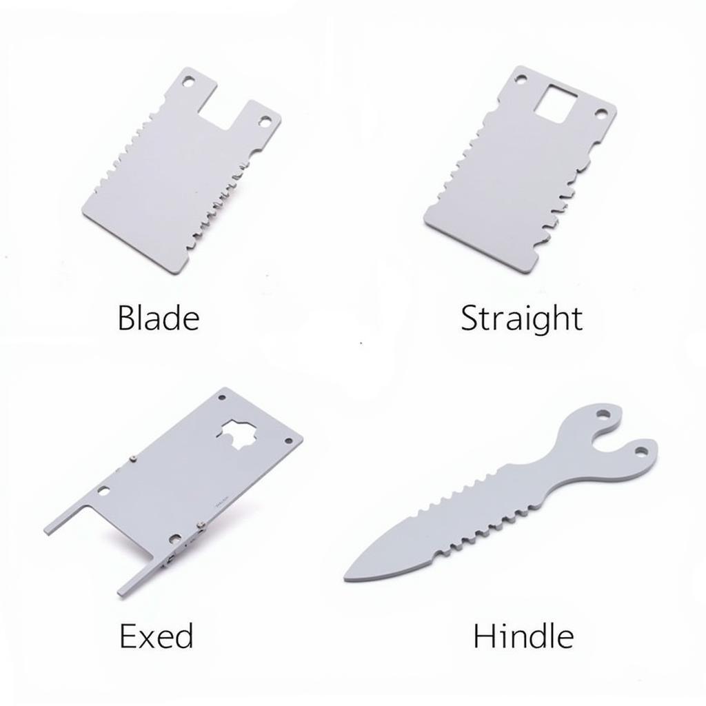 Plastic Credit Card Knife Types