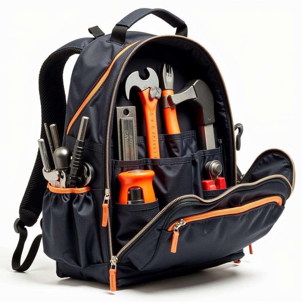 Plumbers Backpack with Organized Tools