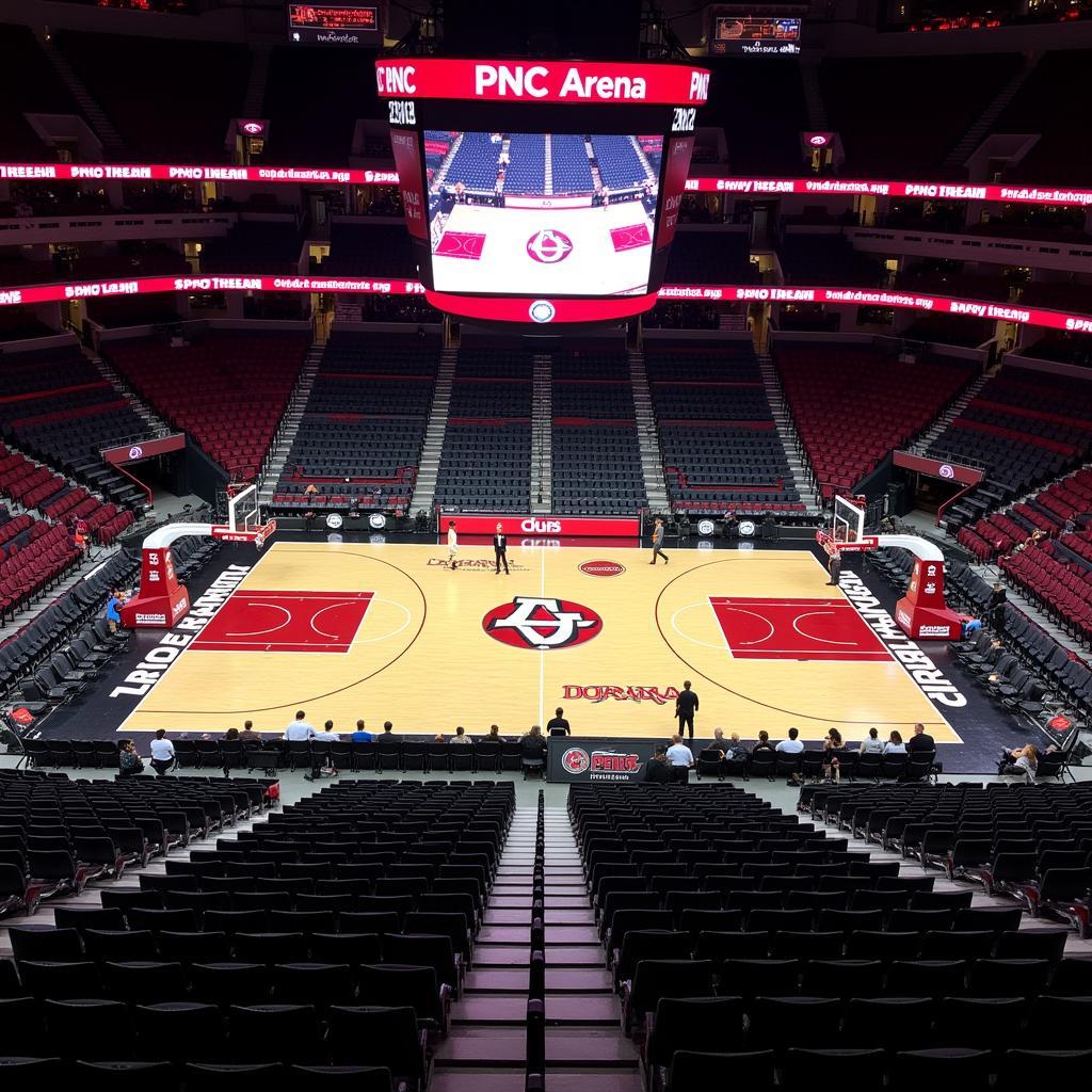 PNC Arena basketball seating chart overview