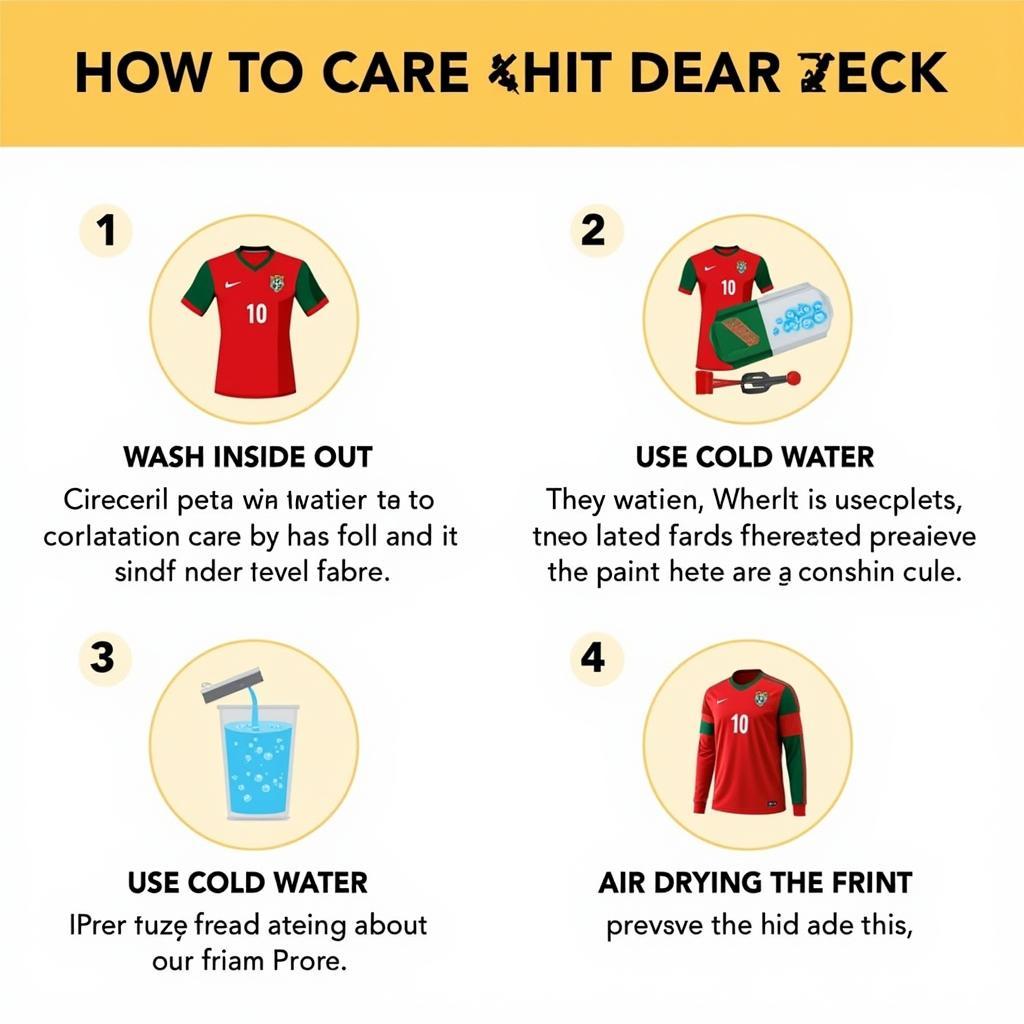 Portugal Soccer Jersey Washing Instructions