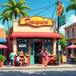 Bustling Daiquiri Shop in Prime Location