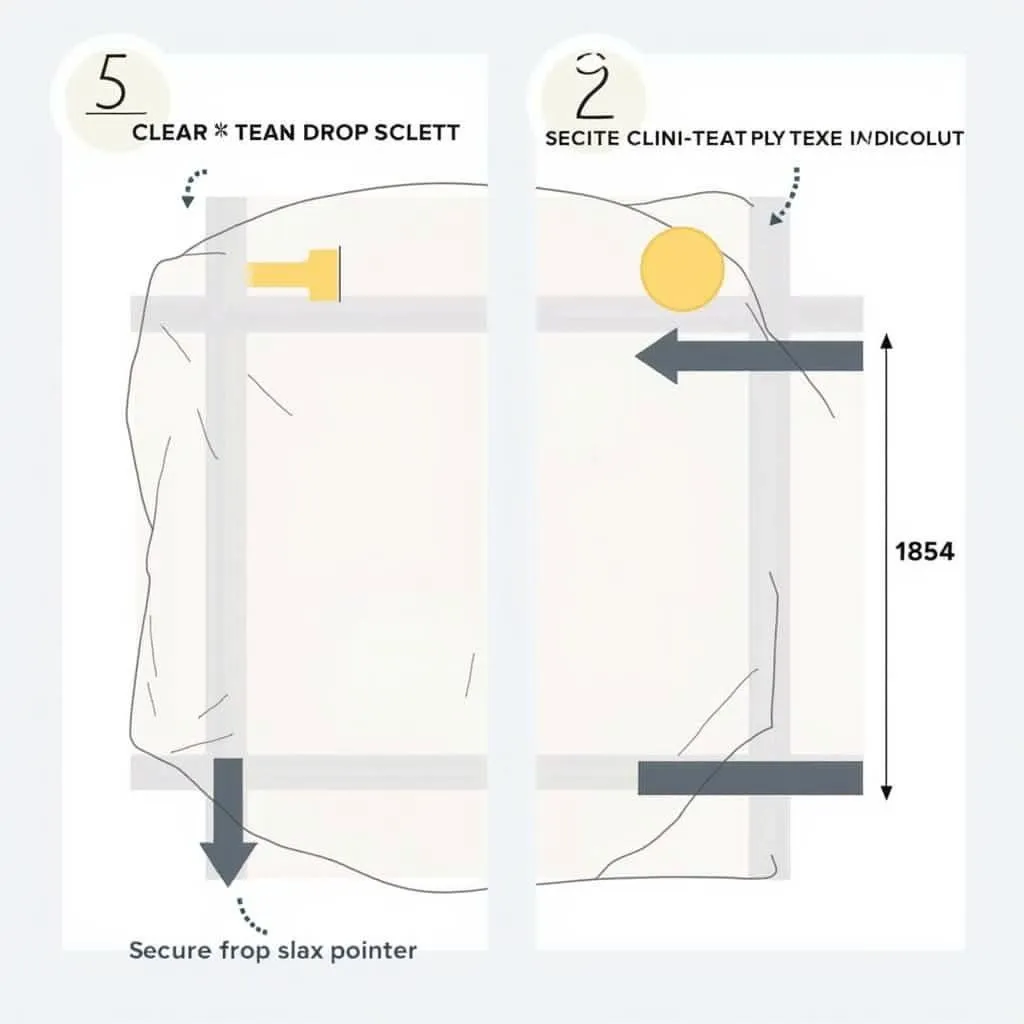 Properly Securing a Drop Cloth