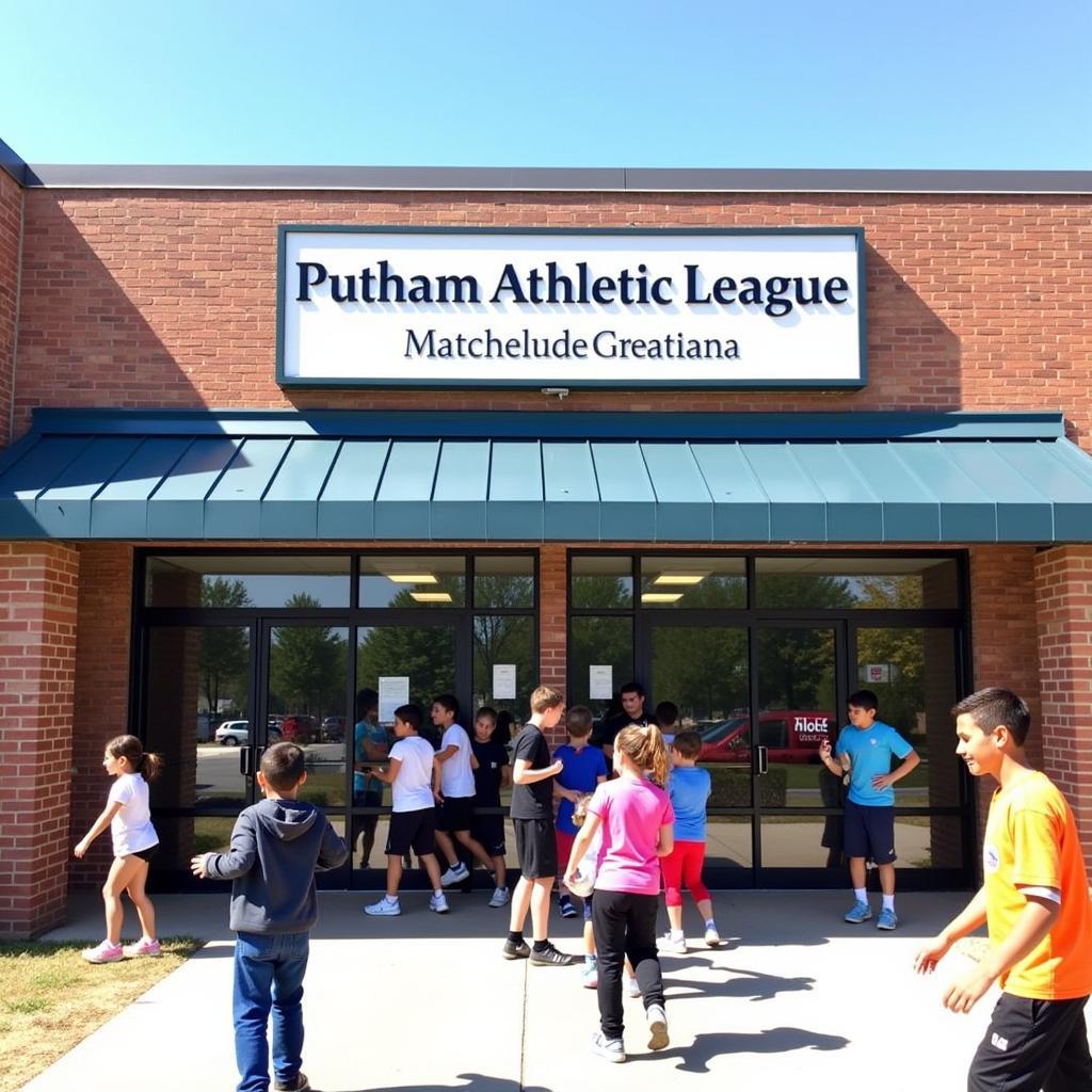 Youth participating in Putnam Athletic League activities