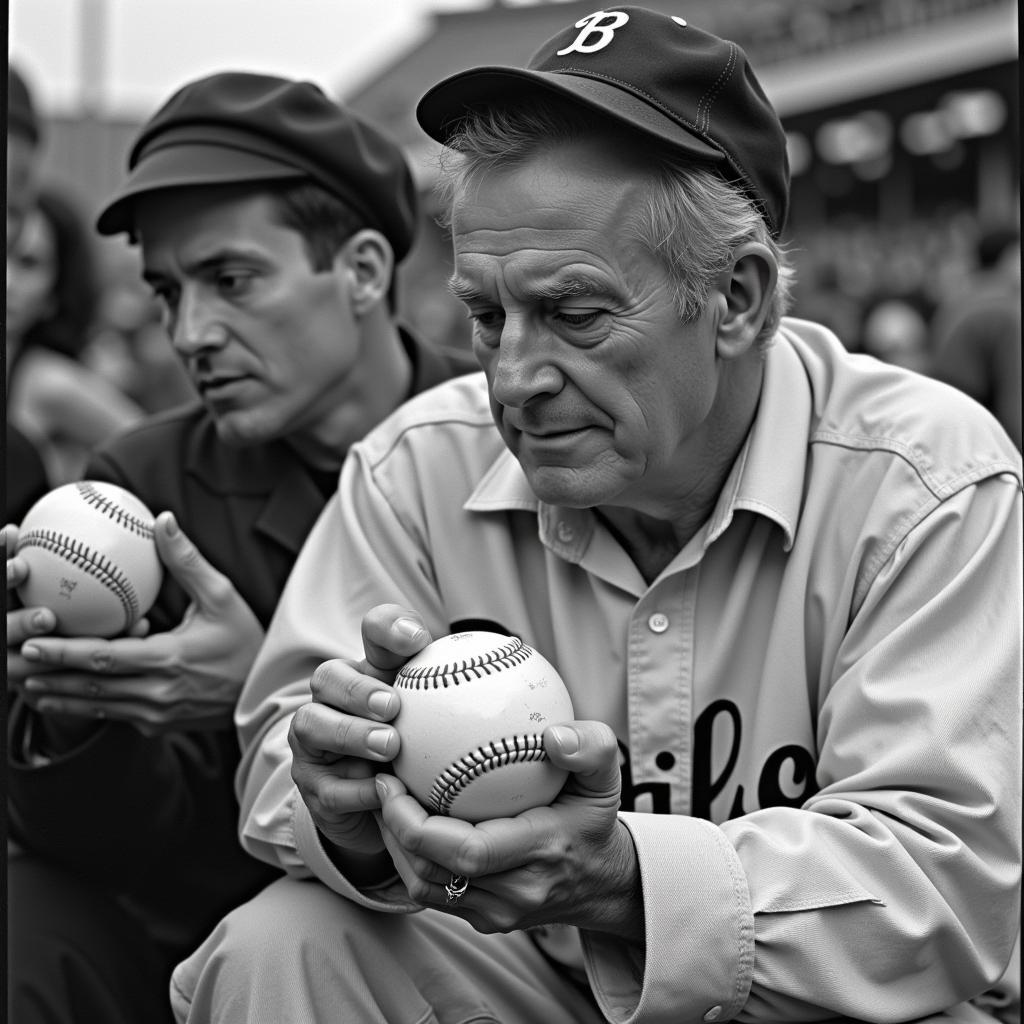 Ralph Kiner Signing Autographs