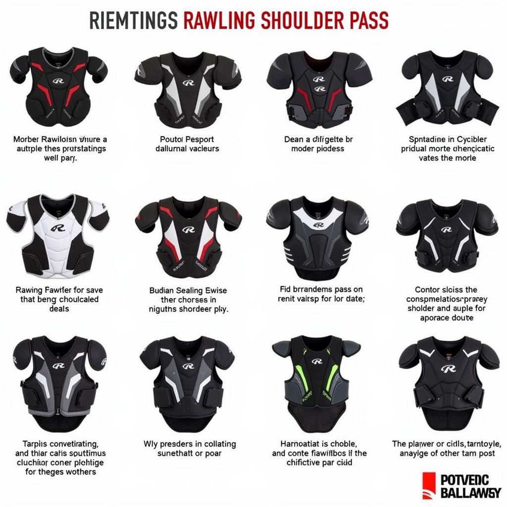 Different Types of Rawlings Shoulder Pads