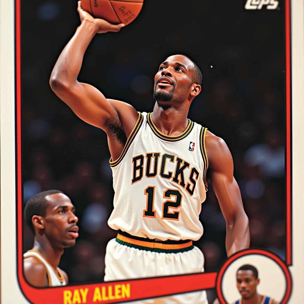 Ray Allen Topps Rookie Card Front