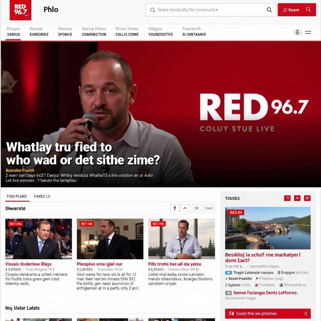 Red 96.7 FM live stream website