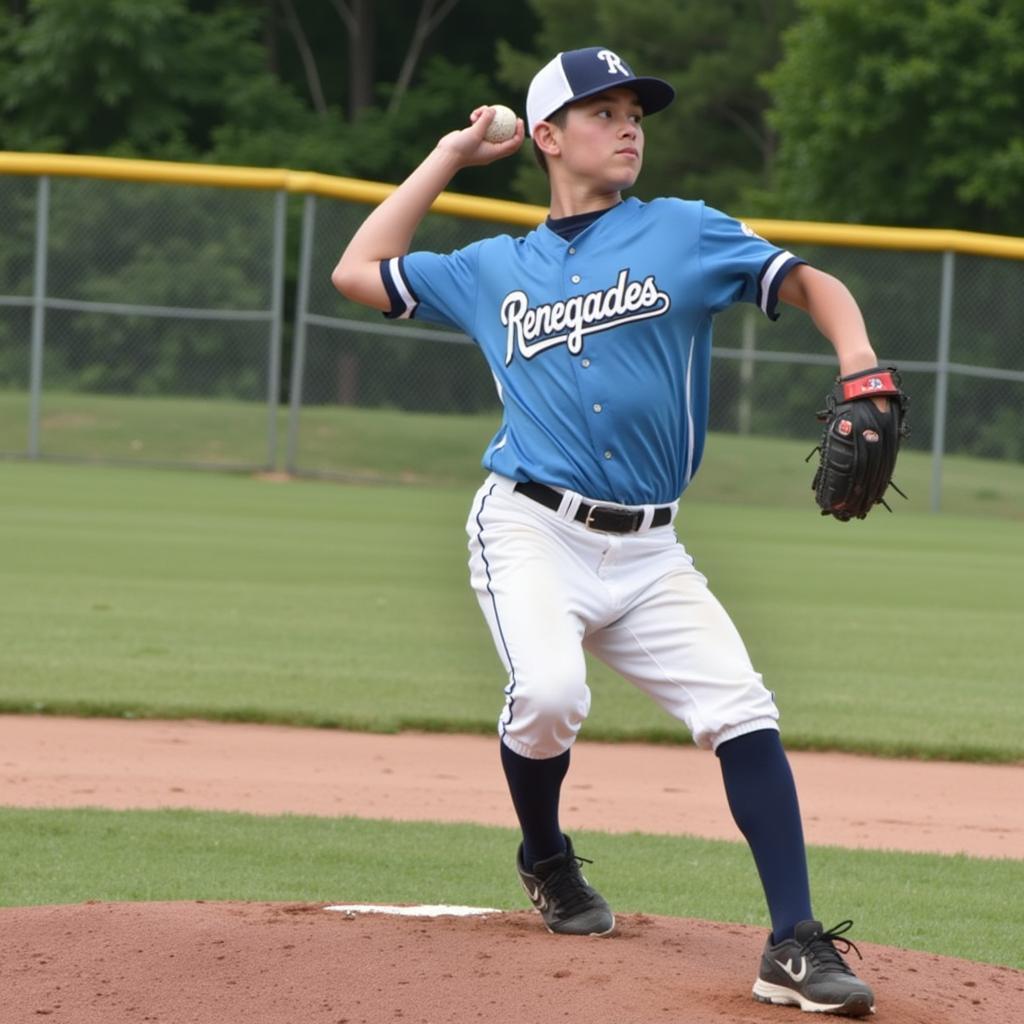 Renegades Pitcher on the Mound