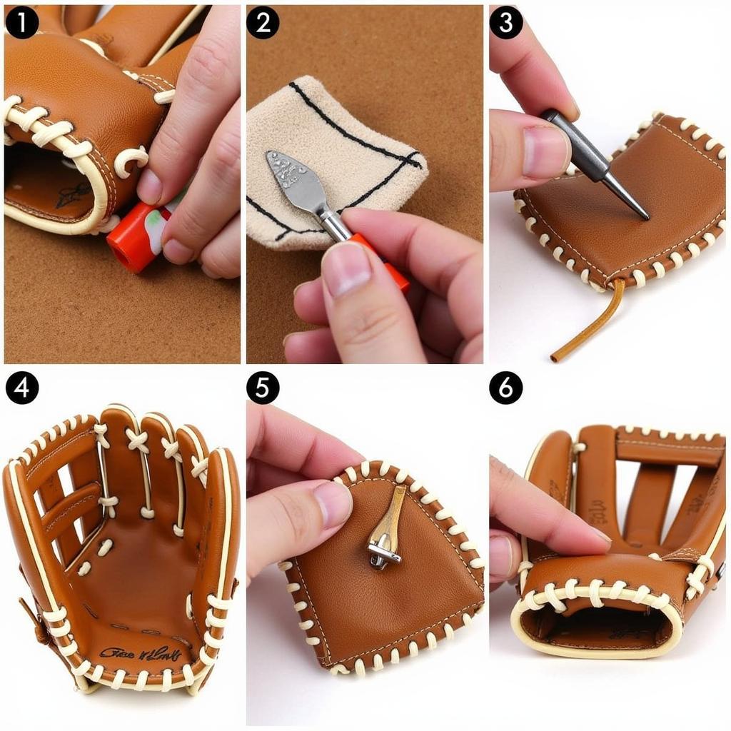 Replacing Baseball Glove Finger Pads