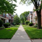 Residential Street in Chicago