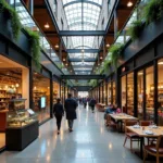 Bustling retail space on the ground floor of 416 Main St