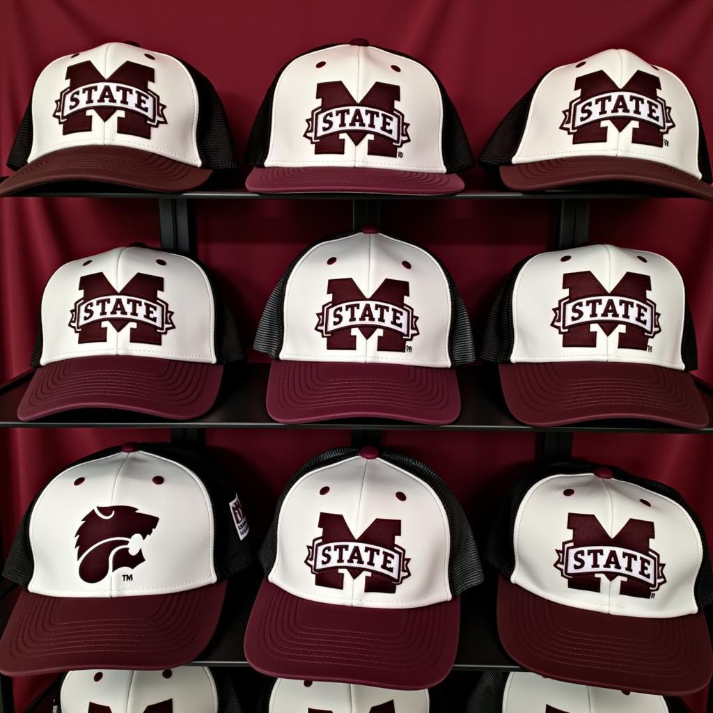 A Collection of Retro Mississippi State Hats