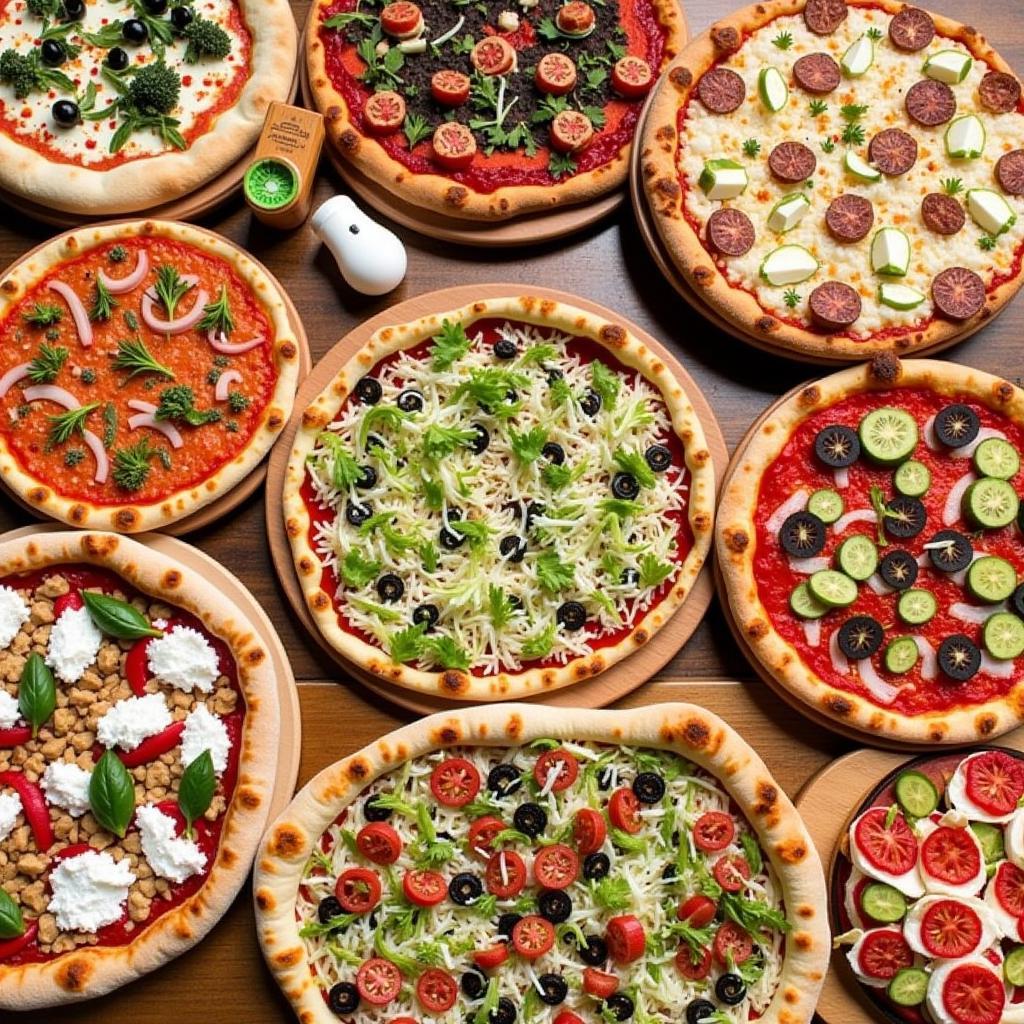 Assortment of specialty pizzas from Ricotta's Pizza in Orchard Park, NY