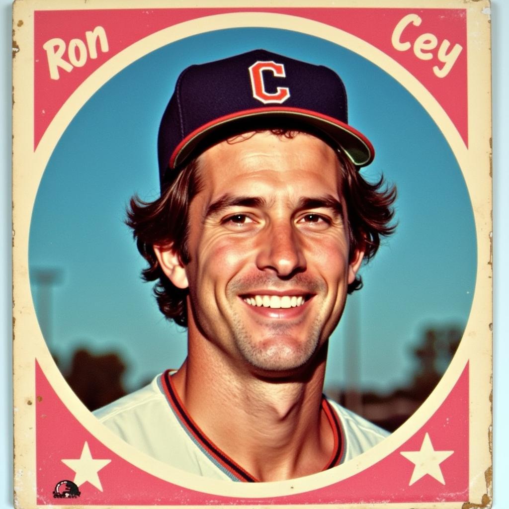 Ron Cey Rookie Card Closeup