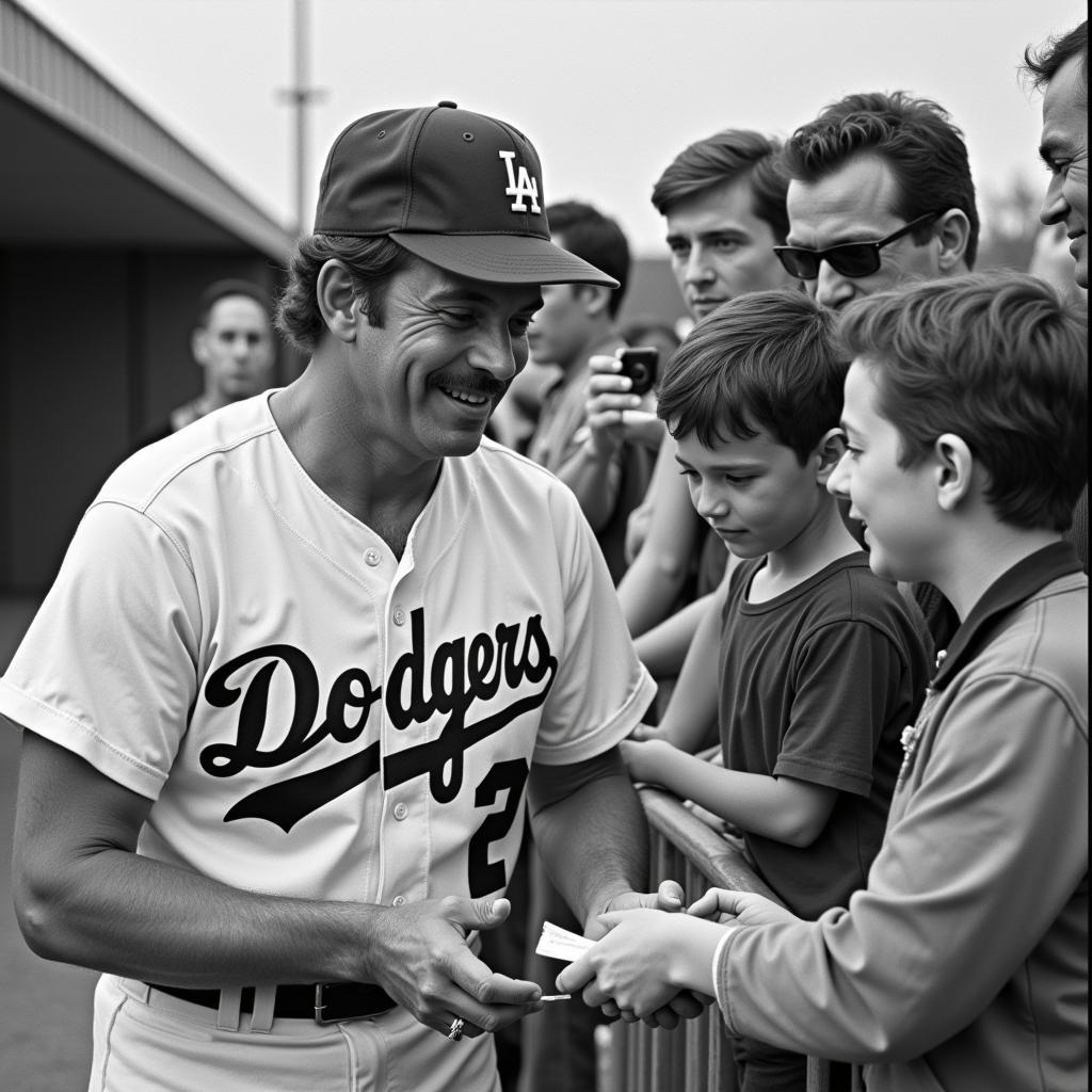 Ron Cey Signing Autographs for Fans