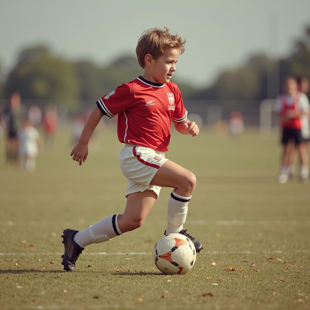 Ross Robinson in his youth soccer days