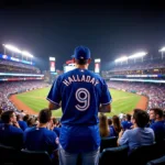 Fans wearing Roy Halladay jerseys at a Toronto Blue Jays game