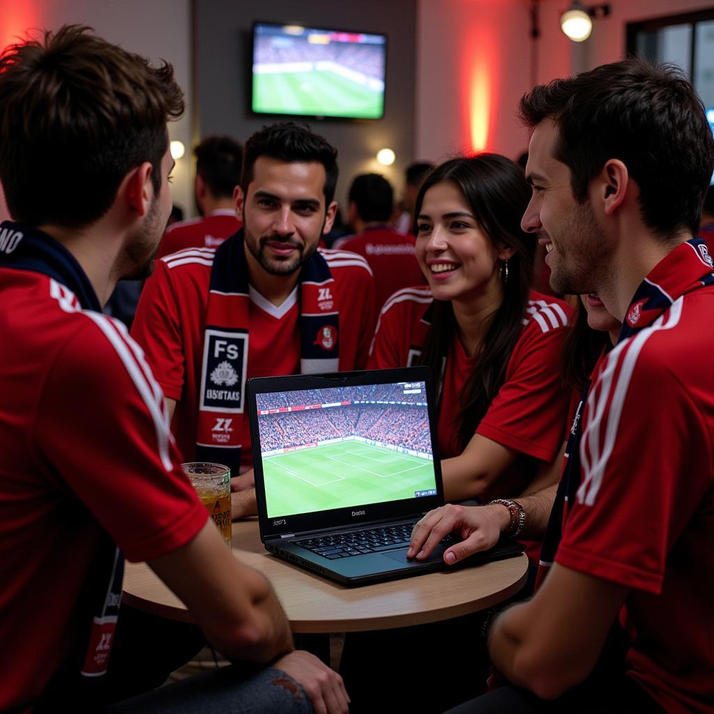 Besiktas Fans Watching Sports Online