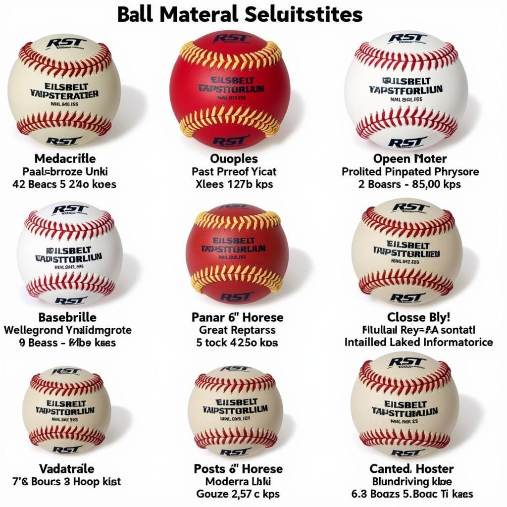 Types of RST Baseballs