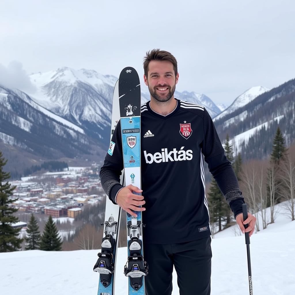 Ryan Dickey in Beşiktaş Jersey at Park City Utah