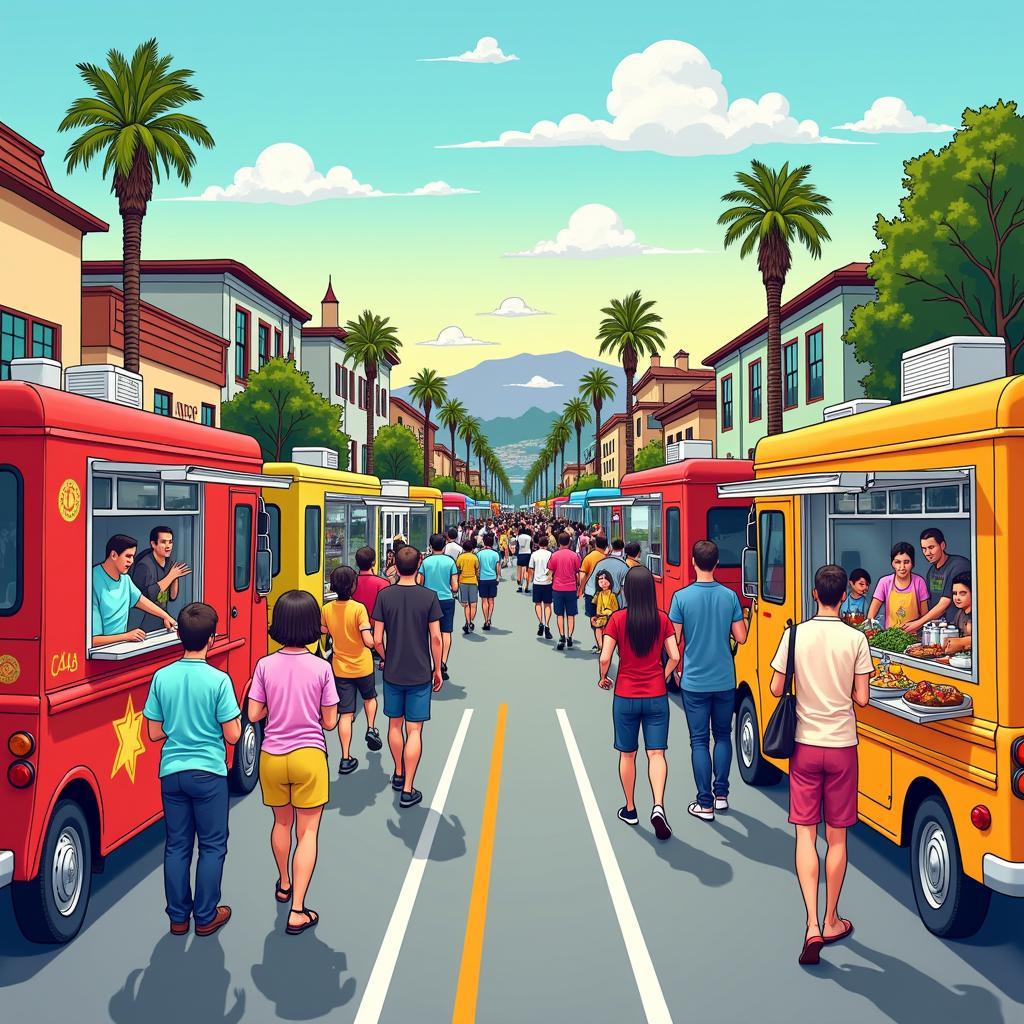 Bustling San Diego Food Truck Scene